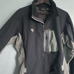 Mountain Hardwear Black and Grey Zip Up Jacket size Large